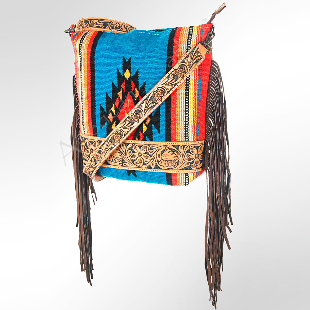 American Darling Large Crossbody Hair On Genuine Leather Western Women Bag Handbag Purse | Cute