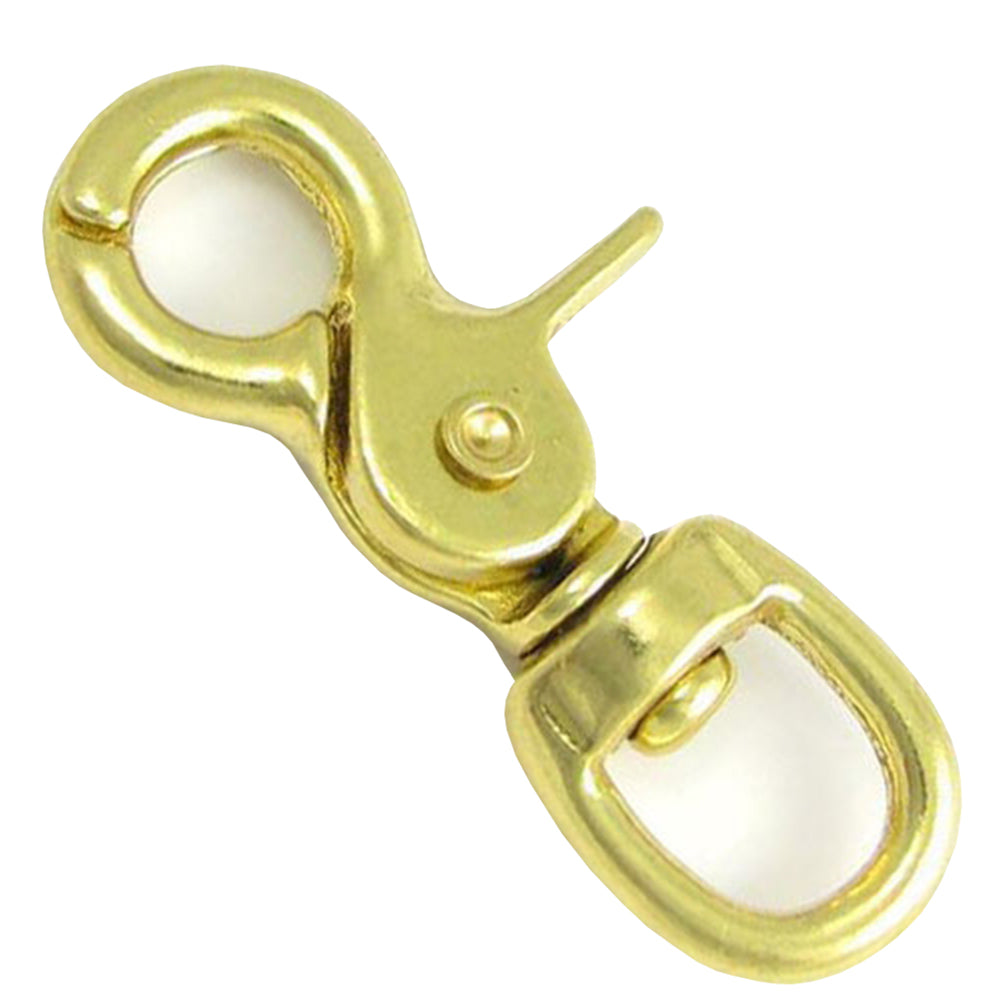 Hilason 3/4 Inch X 2-3/4 Sb Trigger Snap Round Eye Brass Plated
