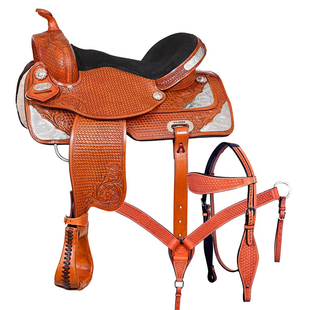 Western Horse Treeless Saddle American Leather Trail Barrel Tack