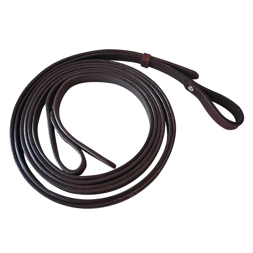 Hilason Horse Leather Split Reins 7Ft Walnut