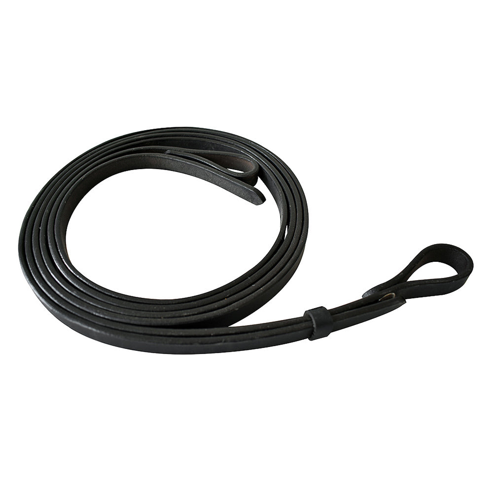Hilason Horse Leather Split Reins 6 1/2Ft Black