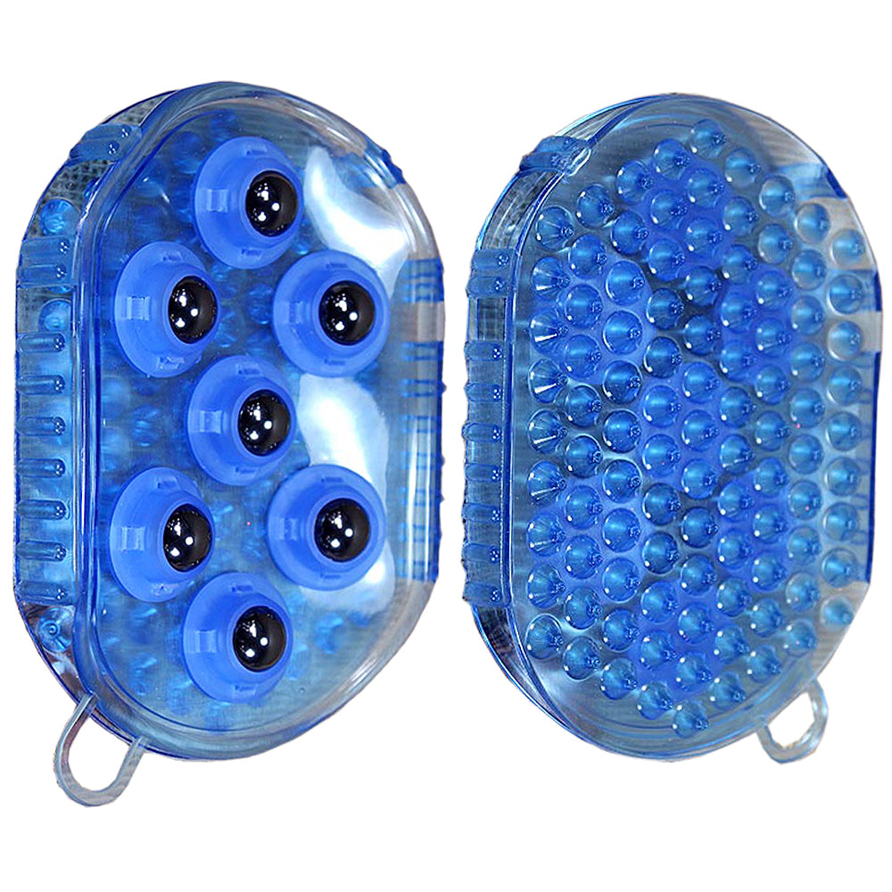 Hilason Rubber Jelly Magnetic Rollers Massage Blue