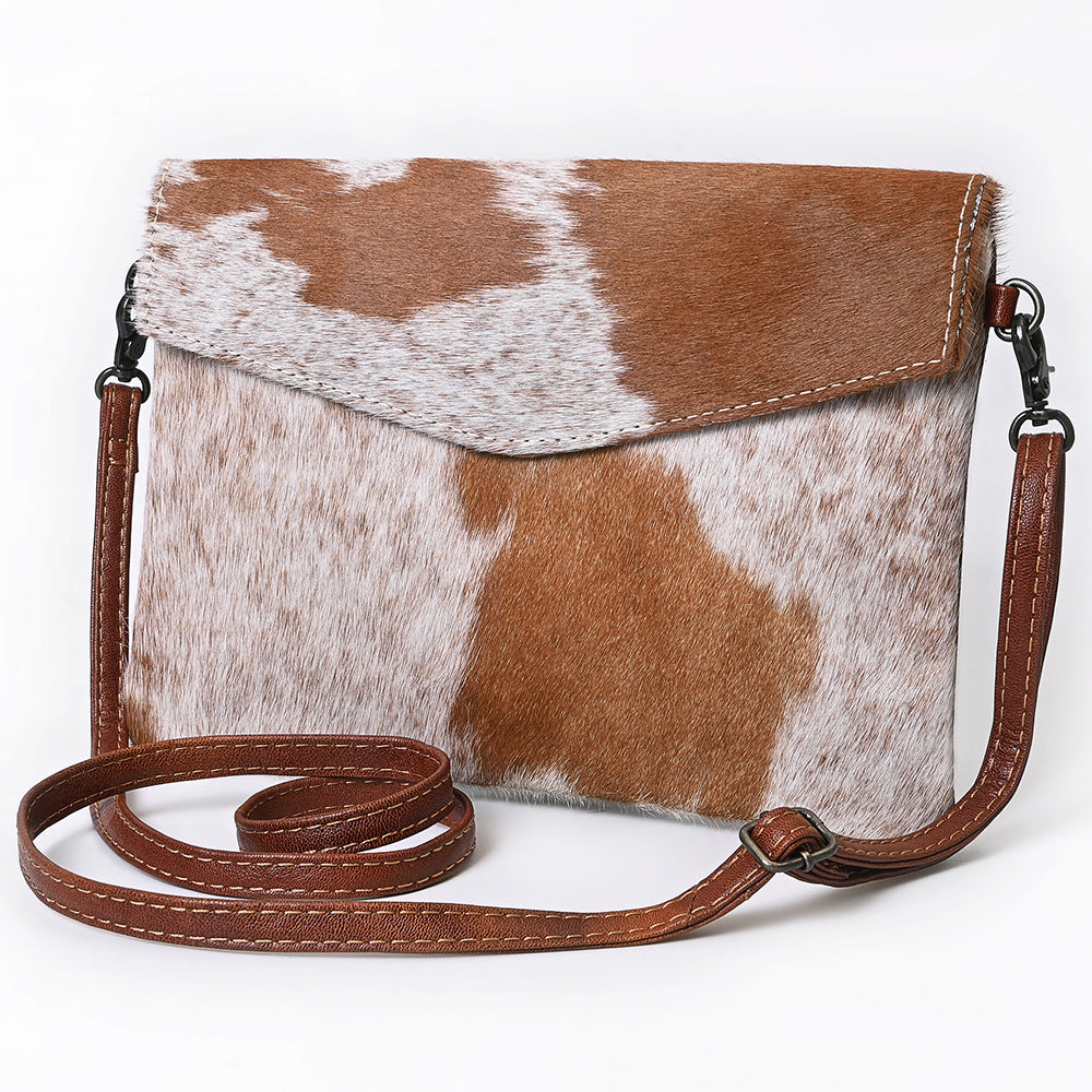 American Darling Women's Envelope Bag Western Hair On Genuine Leather Handbag and Ladies Purse