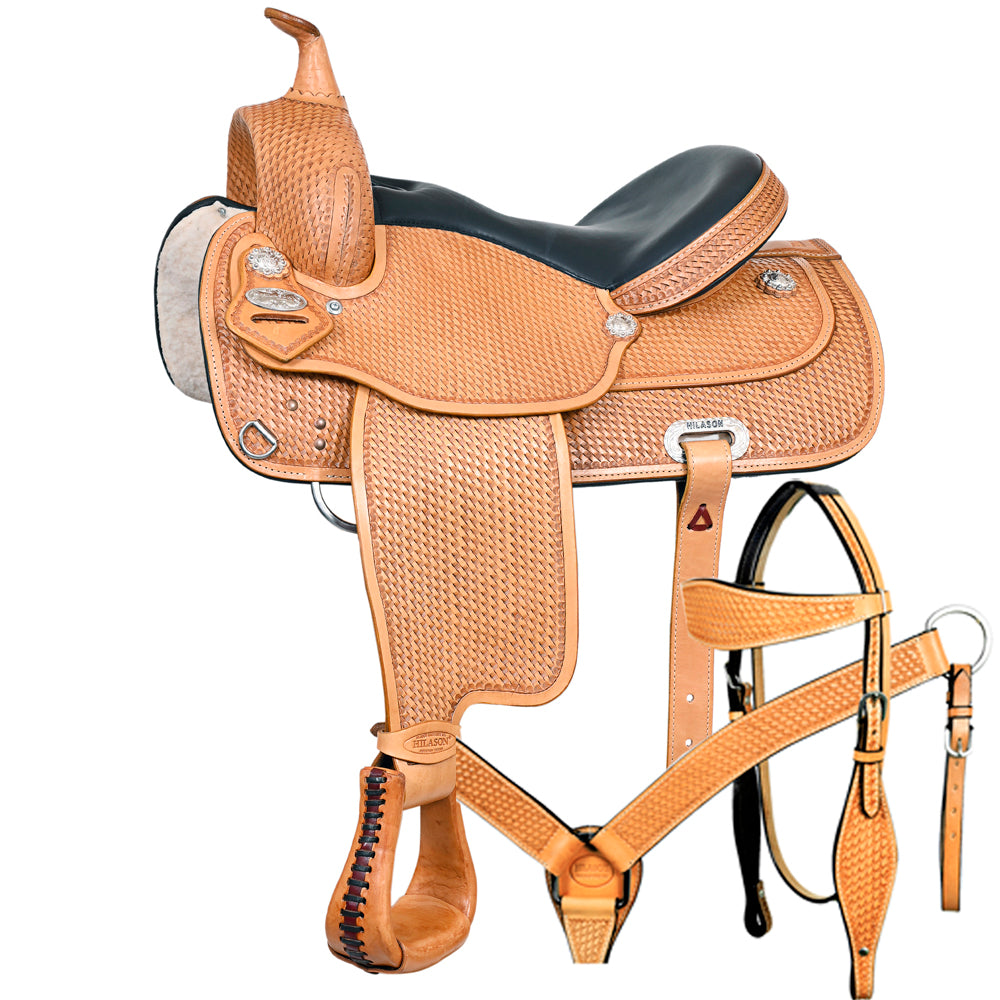HILASON Western Draft Horse Trail Pleasure Tan American Leather Saddle | Horse Saddle | Western Saddle | Draft Horse Saddle | Saddle for Horses | Horse Leather Saddle