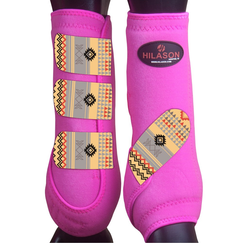 Hilason Horse Medicine Sports Boots Rear Hind Leg