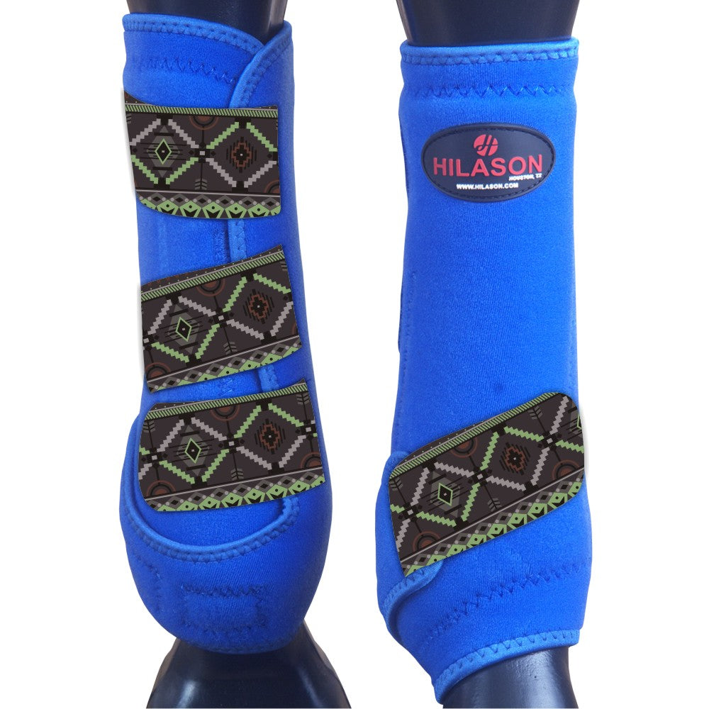 Hilason Horse Medicine Sports Boots Front Leg Royal Tribal