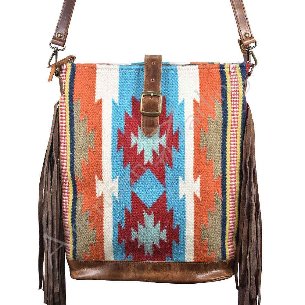 American Darling Large Crossbody Saddle Blanket Genuine Leather Western Women Bag Handbag Purse | Cute