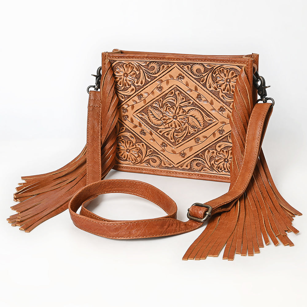 American Darling CrossBody Hand Tooled Genuine Leather Western Women Bag Handbag Purse | for Cute Travel