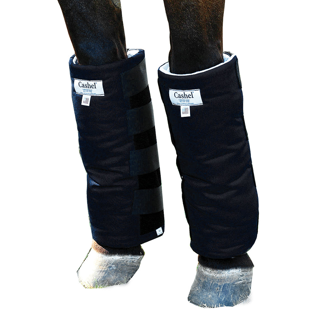 Cashel Horse Bandage Ship Boot Adjustable Yet Nonbinding Black