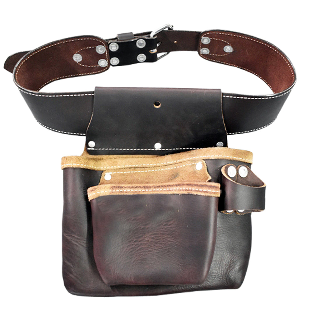 HILASON Leather Carpenter, Farmers And Electrician Tool Bag Pouch