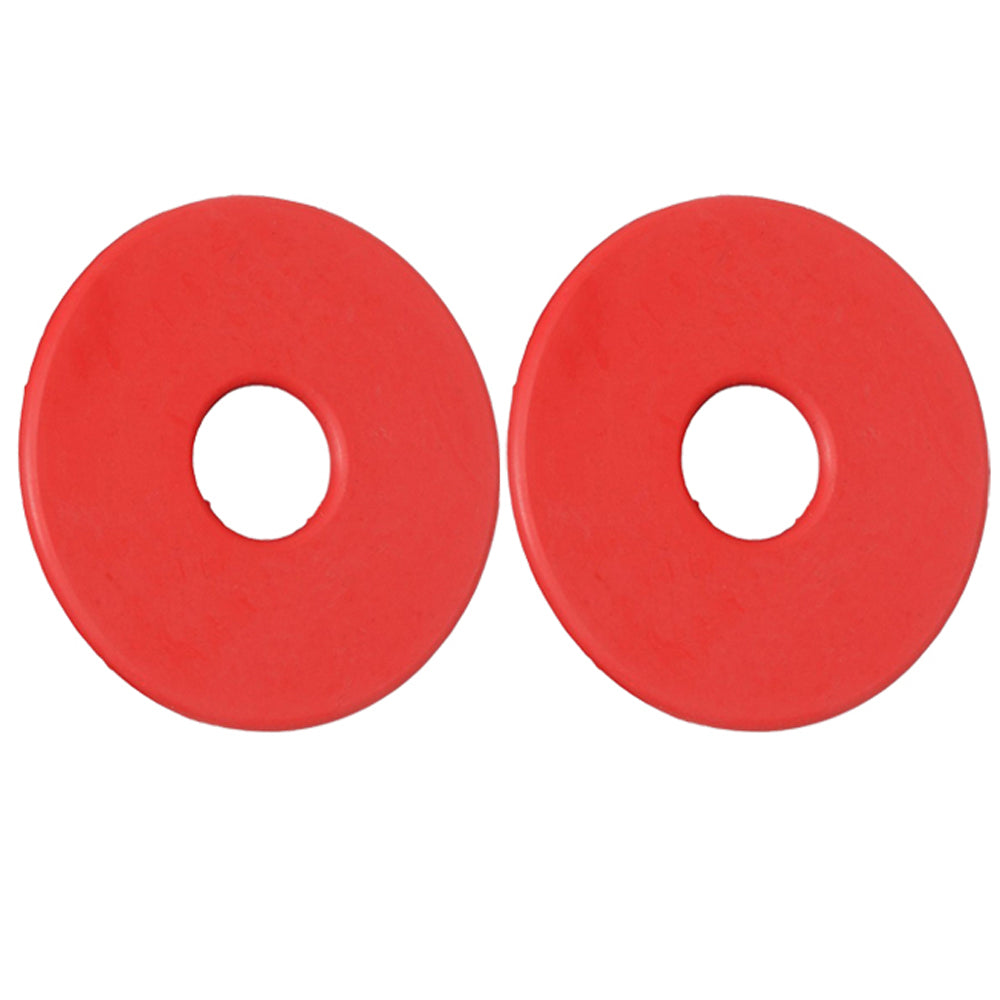 3 1/2" Hilason Rubber Horse Bit Guards 2 Piece In Bag Red