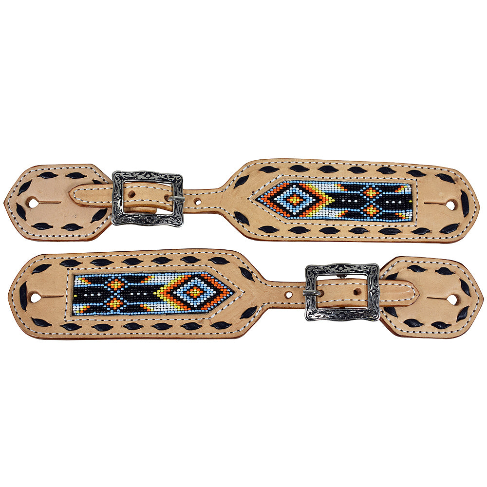 Hilason Western American Genuine Leather Cowboy Spur Straps Pair