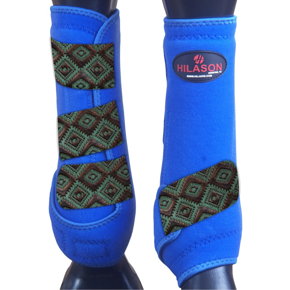 Large Hilason Horse Medicine Sports Boots Front Leg