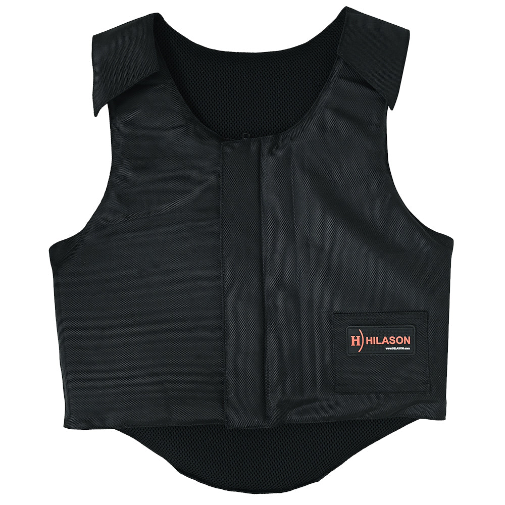 HILASON Bull Riding Vest Black Pro Rodeo Cordura | Unisex Protective