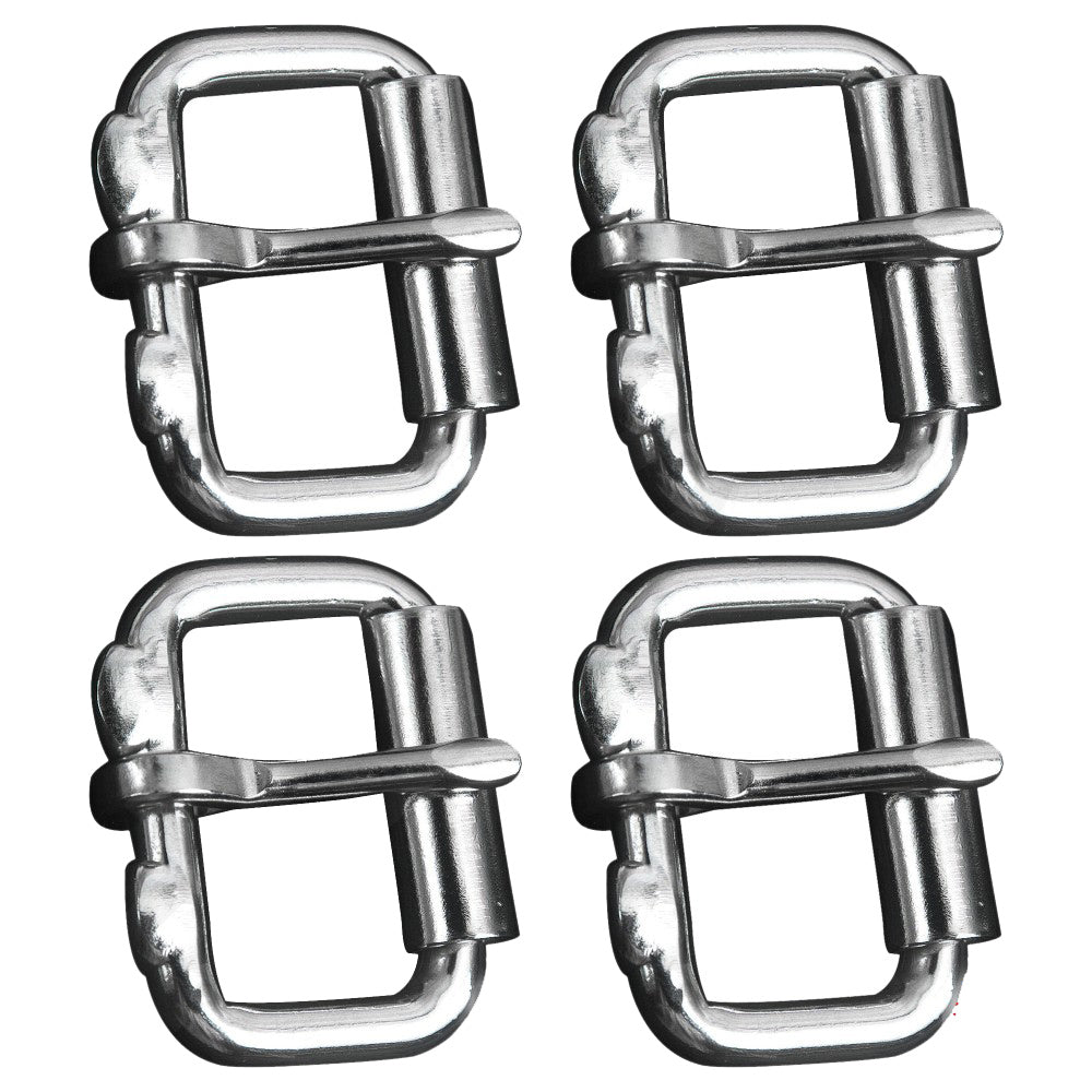 1 In 5Mm Hilason Assorted Multi-Purpose Sliver Metal Roller Buckle