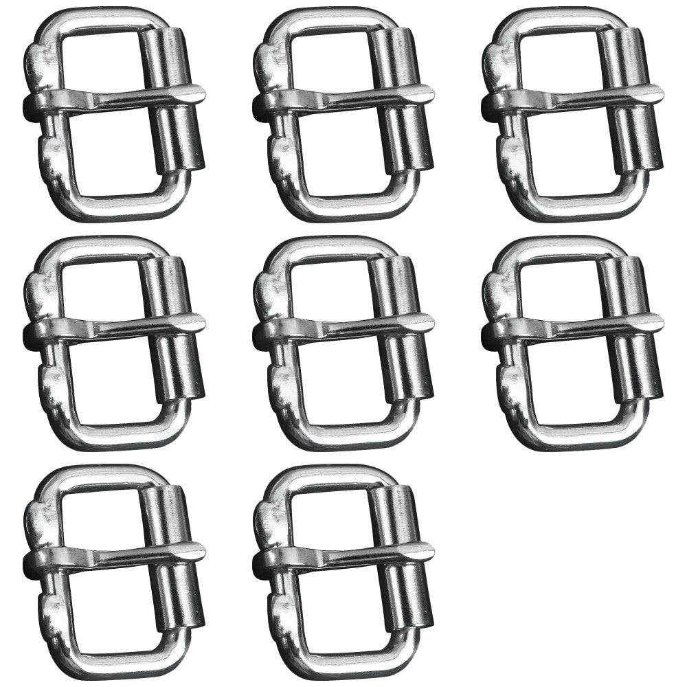 1 In 5Mm Hilason Assorted Multi-Purpose Sliver Metal Roller Buckle