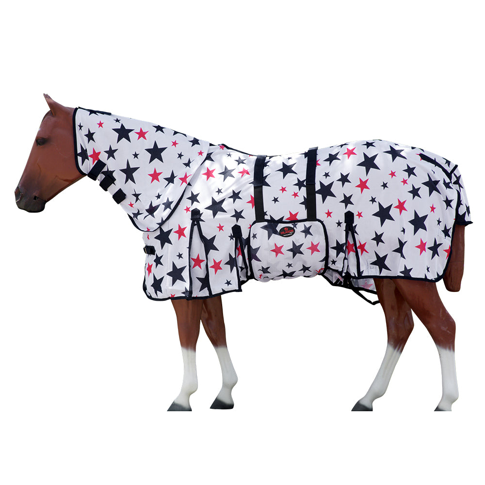 HILASON Horse Fly Sheet - Summer Spring UV Protection Mesh Bug Mosquito FlySheet for Horses | Fly-Sheet