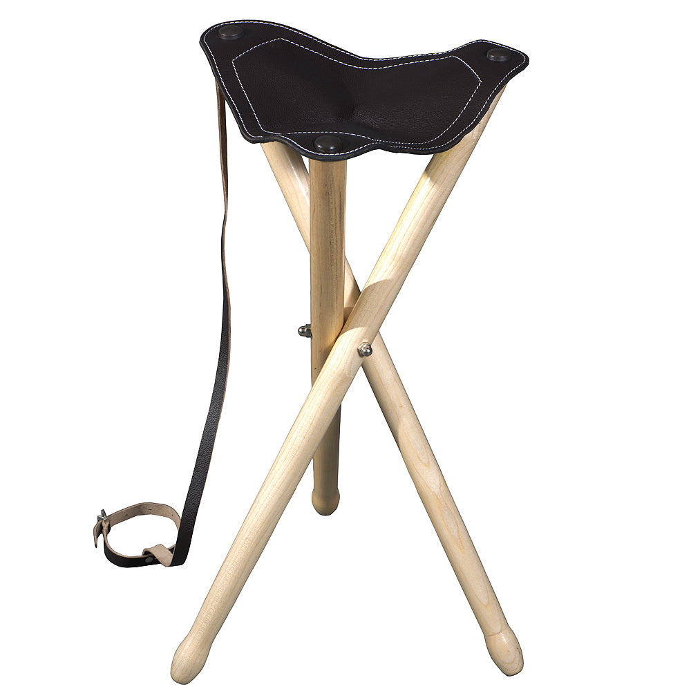 HILASON Hunting Stool - Saddle Stool - Triangle Side - 13 X Height 26 Inch
