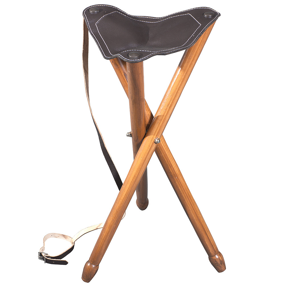 HILASON Hunting Tri Leg Portable Stool For Hiking Gardening And Beach
