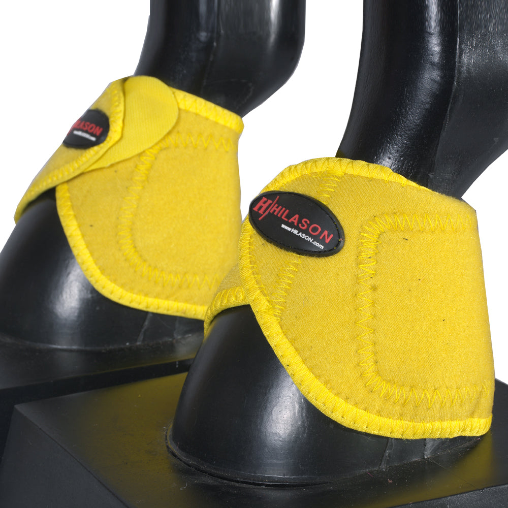 HILASON Bell Boots for Horses No Turn Protection Comfort & Durability Quick Wrap Hook and Loop Jumping Sold in Pairs