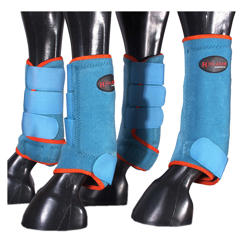 HILASON L M S Horse Front Rear Hind Leg Sport Boots 2 Pack | 4 Jumping