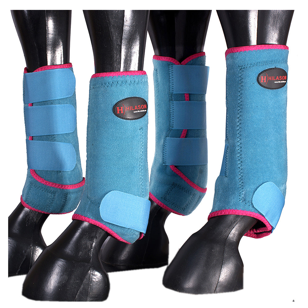 HILASON L M S Horse Front Rear Hind Leg Sport Boots 2 Pack | 4 Jumping
