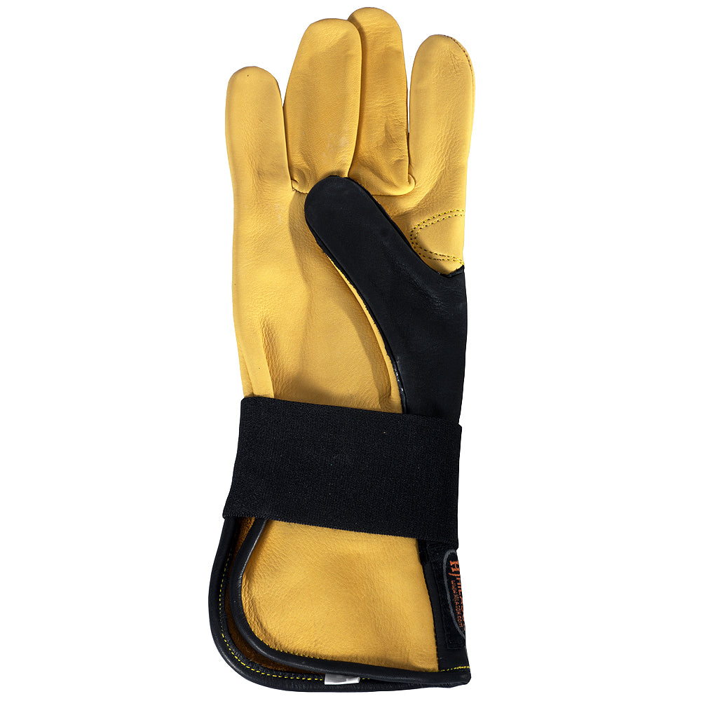 HILASON Bull Riding Gloves Genuine Leather Right-Hand SIZE (6" to 10") | Horse Horseback Women Men