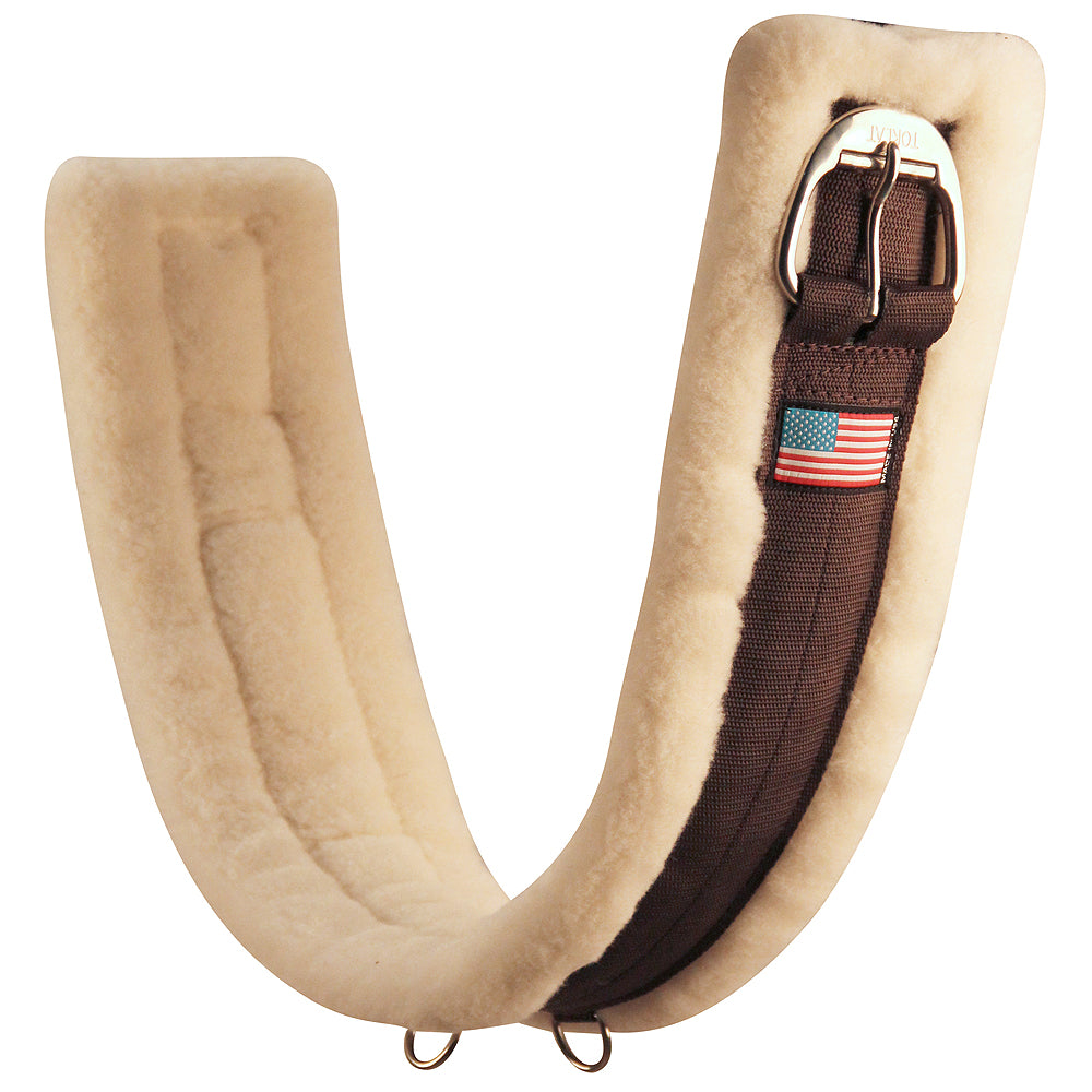 Toklat Horse Cinch Roller Buckle Deluxe Wool Back Natural Made In Usa