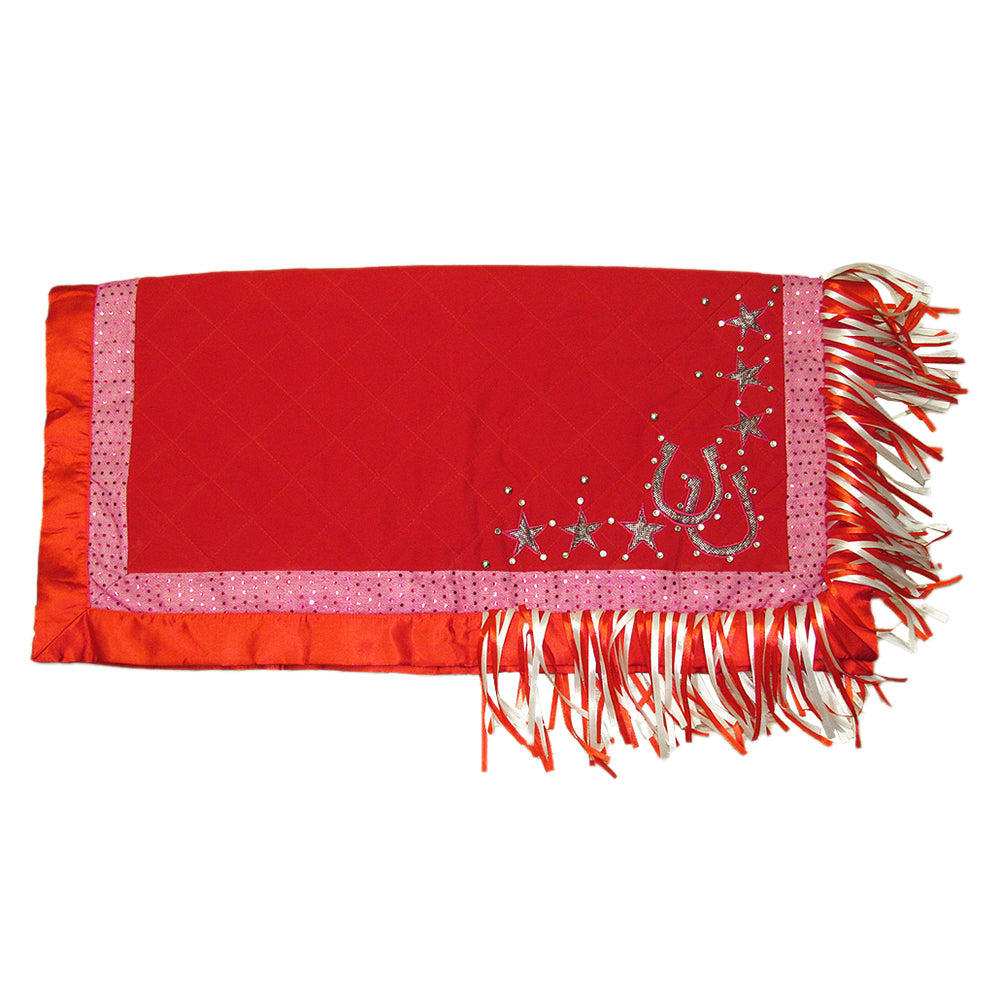 Hilason Western Horse Shoe Stars Show Barrel Racing Rodeo Saddle Blanket
