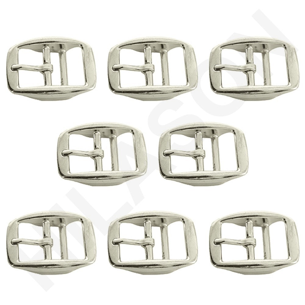 3/4 In Die Cast Double Bar Buckle Nickel Plated By Hilason
