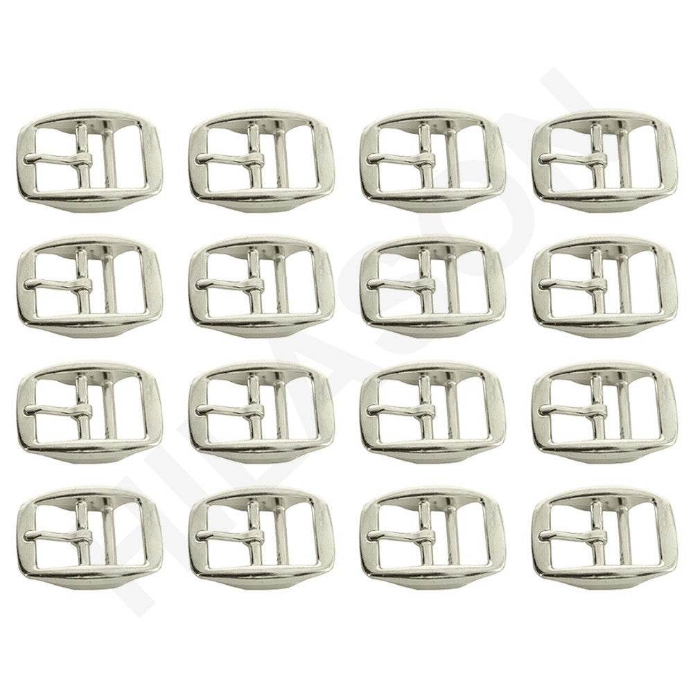 3/4 In Die Cast Double Bar Buckle Nickel Plated By Hilason