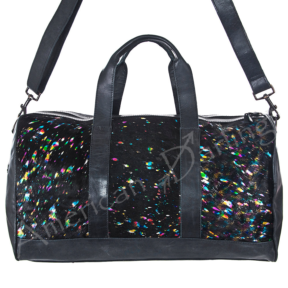 American Darling Women's Duffel Bag Western Hair On Genuine Leather Handbag and Ladies Purse