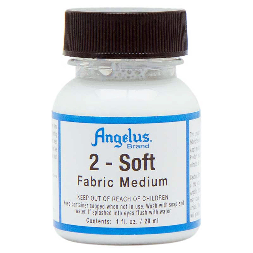 Angelus 2-Soft Fabric Medium Additive For Acrylic Paint 1 Oz.