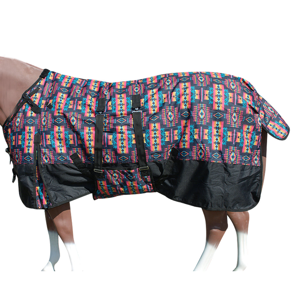 66"- 84" Hilason 1200D Winter Waterproof Turnout Horse Blanket Belly Wrap