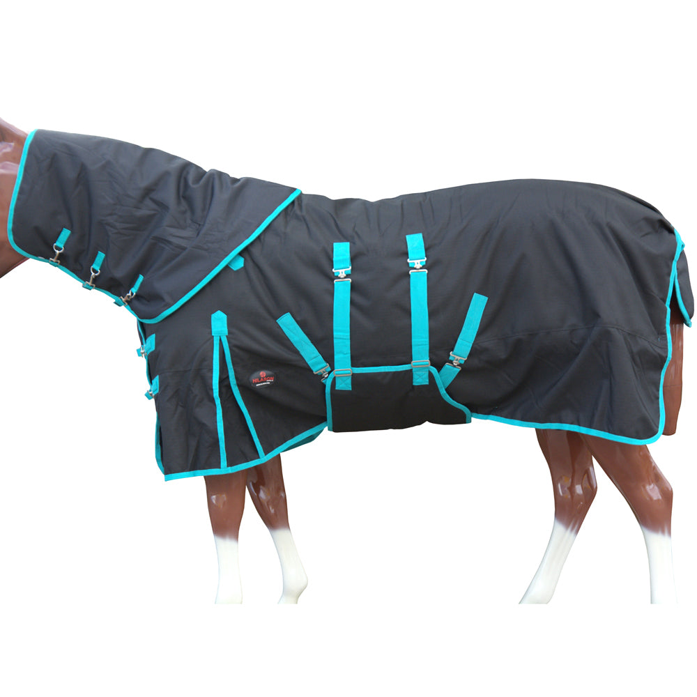 HILASON 1200D Waterproof Winter Horse Blanket Neck Cover Belly Wrap-78 Inches | Horse Blanket | Horse Blankets for Winter Waterproof | Horse Turnout Blanket | Horse Turnout