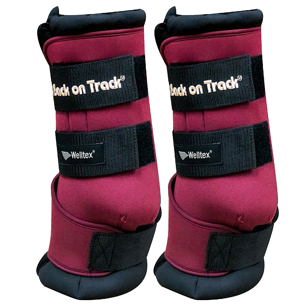 18" Back On Track Quick Wraps - Burgundy (Pair)