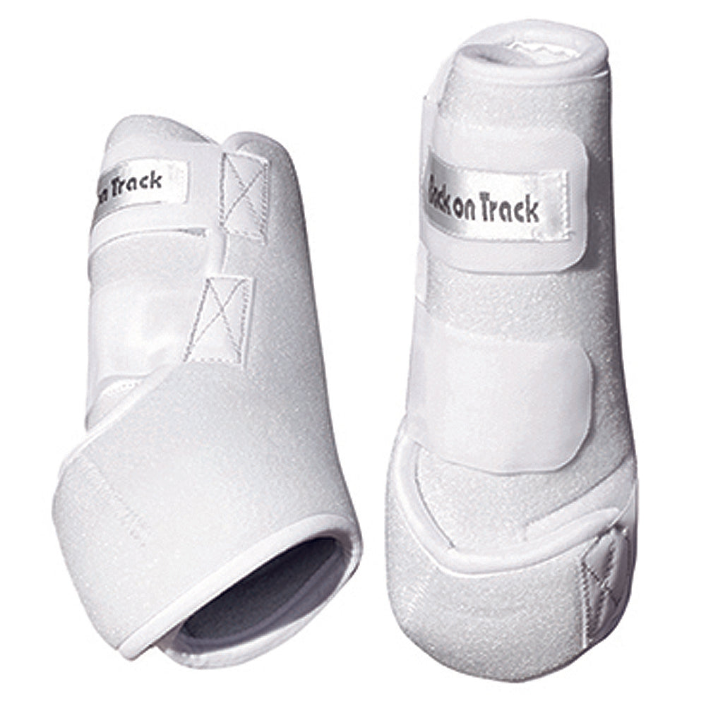 Medium Back On Track Exercise Boots - Front (Pair) White
