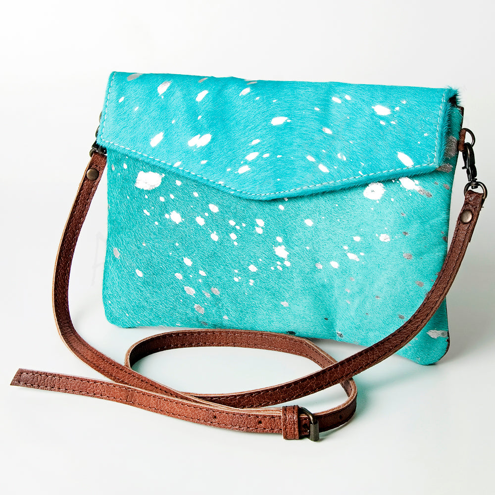 American Darling Women's Envelope Bag Western Hair On Genuine Leather Handbag and Ladies Purse