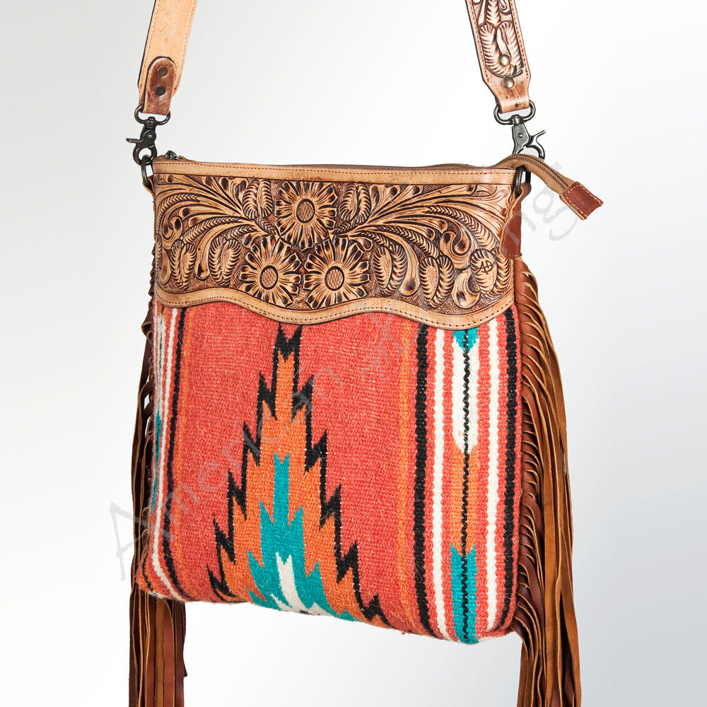 American Darling Cross Body Hand Tooled Saddle Blanket Genuine Leather Western Women Bag Handbag Purse | Crossbody for |Cute
