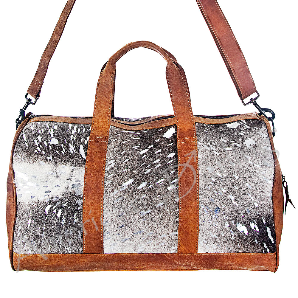 American Darling Duffel Hair On Genuine Leather Western Women Bag | Handbag Duffel Weekend Travel Bags for