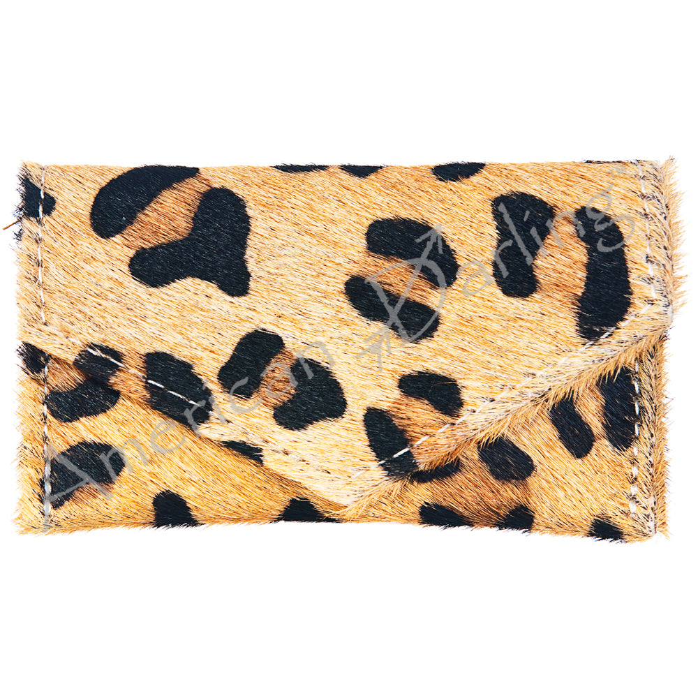 American Darling Coin Purse Hair on Genuine Leather Western Women Bag | Handbag Wristlet Travel Clutch