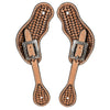HILASON Hand-Tooled Leather Spur Straps for Men & Women – Western Design, Adjustable Fit
