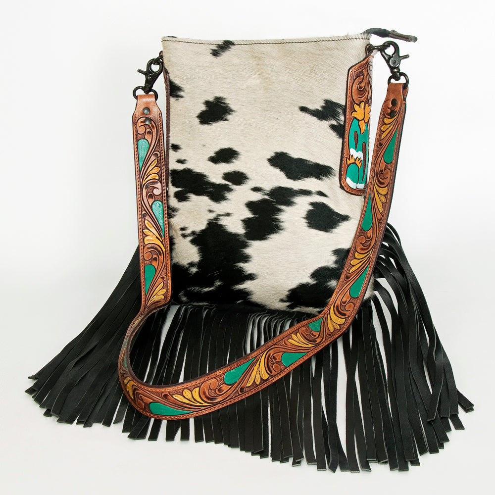 Ameran Darling Women's Crossbody Bag Western Hair on Leather Handbag and Ladies Purse