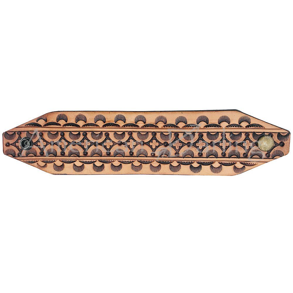 American Darling Bracelet Hand Tooled Carved Genuine Leather Women | Handmade Western Rustic