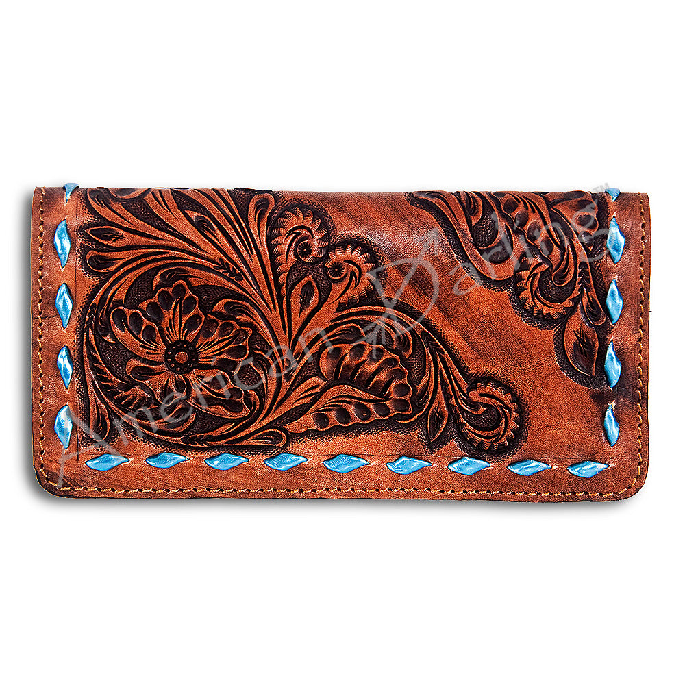 American Darling Wallet Hand Tooled Genuine Leather Western Women Bag | Handbag Purse Wristlet Travel Clutch