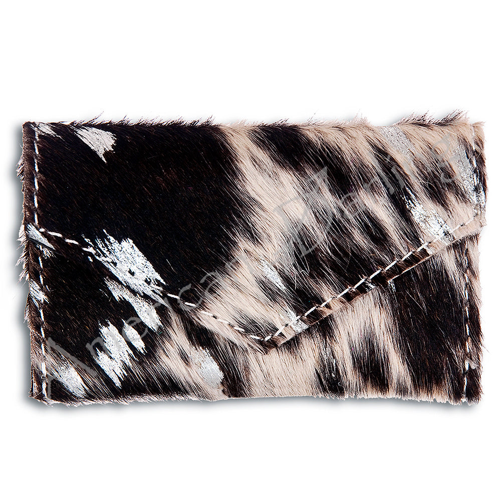 American Darling Coin Purse Hair on Genuine Leather Western Women Bag | Handbag Wristlet Travel Clutch