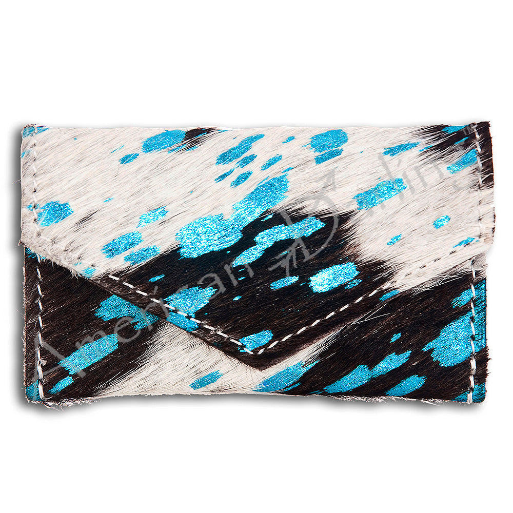 American Darling Coin Purse Hair on Genuine Leather Western Women Bag | Handbag Wristlet Travel Clutch