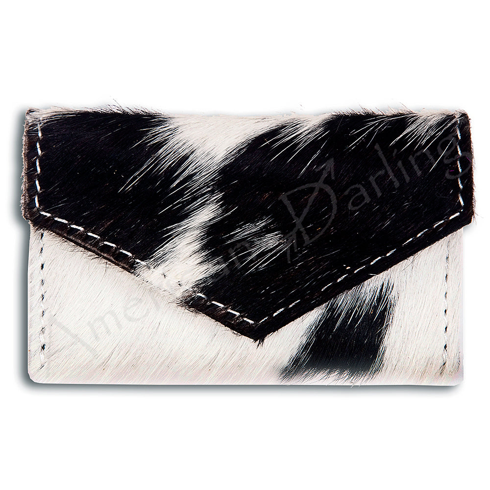 American Darling Coin Purse Hair on Genuine Leather Western Women Bag | Handbag Wristlet Travel Clutch
