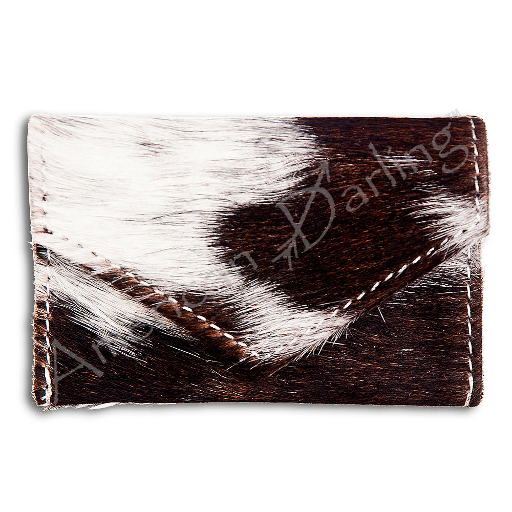 American Darling Coin Purse Hair on Genuine Leather Western Women Bag | Handbag Wristlet Travel Clutch