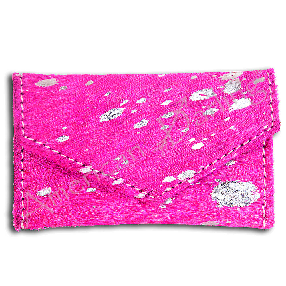 American Darling Coin Purse Hair on Genuine Leather Western Women Bag | Handbag Wristlet Travel Clutch